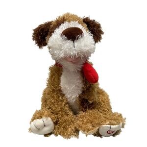 Hallmark Valentine BUDDY Dog Talks Wags Ears & Tail Plush Heart Tested
